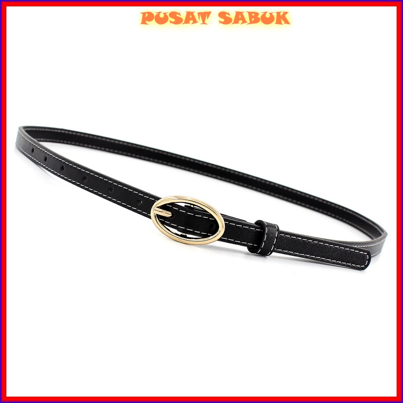 Gesper Belt Kecil Sabuk Wanita Kulit Ikat Pinggang Tali Fashion Korea Women Gasper Kulit Pesta Warna Kekinian Blet Grosir Import Murah Merah hitam Coklat Putih