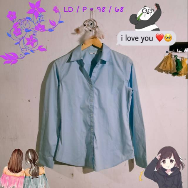 Preloved Atasan Kemeja Wanita Uniqlo