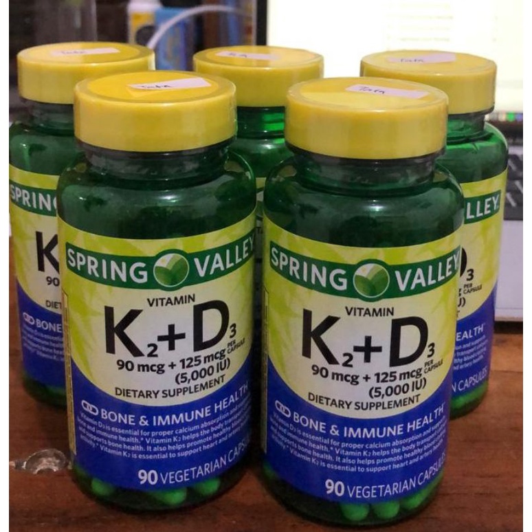 Spring Valley Vitamin K2 90mcg + D3 5000iu 90 Kapsul