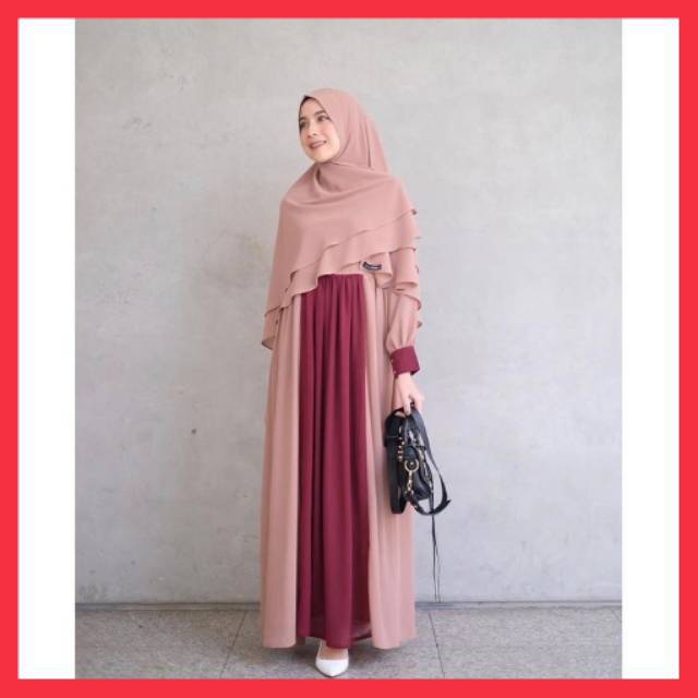 BAJU  SYAR'I / ARUNA SYAR'I + KHIMAR / BAJU SYAR'I TERMURAH