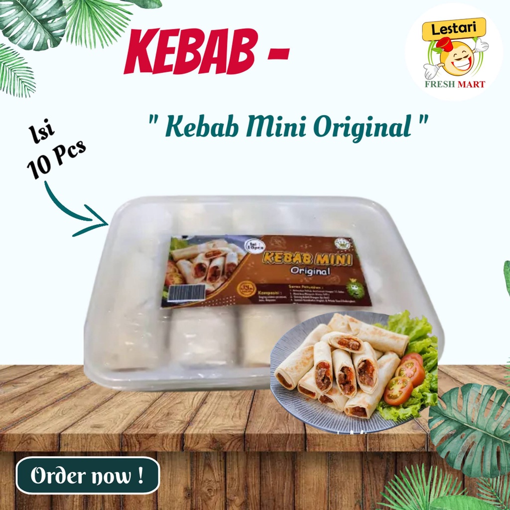 Jual Kebab Frozen Isi 10 Kebab Mini Frozen Food Shopee Indonesia