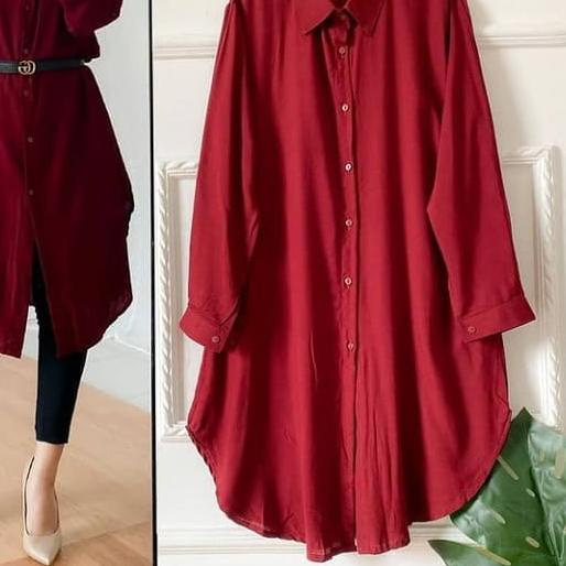 Fisa Tunik / Tunik Terbaru 2021 / Tunik Katun Rayon / Atasan Wanita Lengan panjang