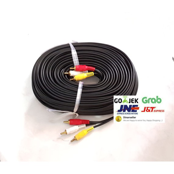 Kusus Hari Ini Kabel Rca 3 Kabel High Quality Panjang 20 Meter Limited