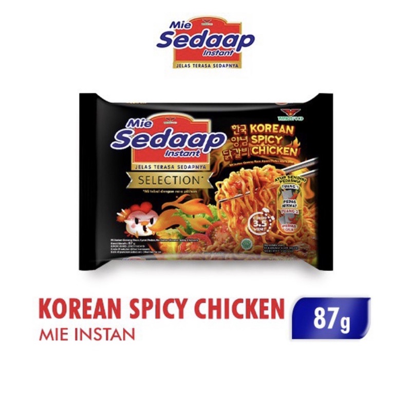 

Mie Sedap SEDAAP Korean Spicy Chicken goreng