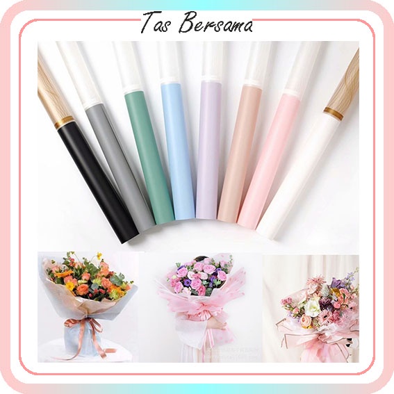 

Flower Wrapping Dua Warna Motif Polkadot Kertas Buket Bunga KB6066 6067 6068 6069 6070
