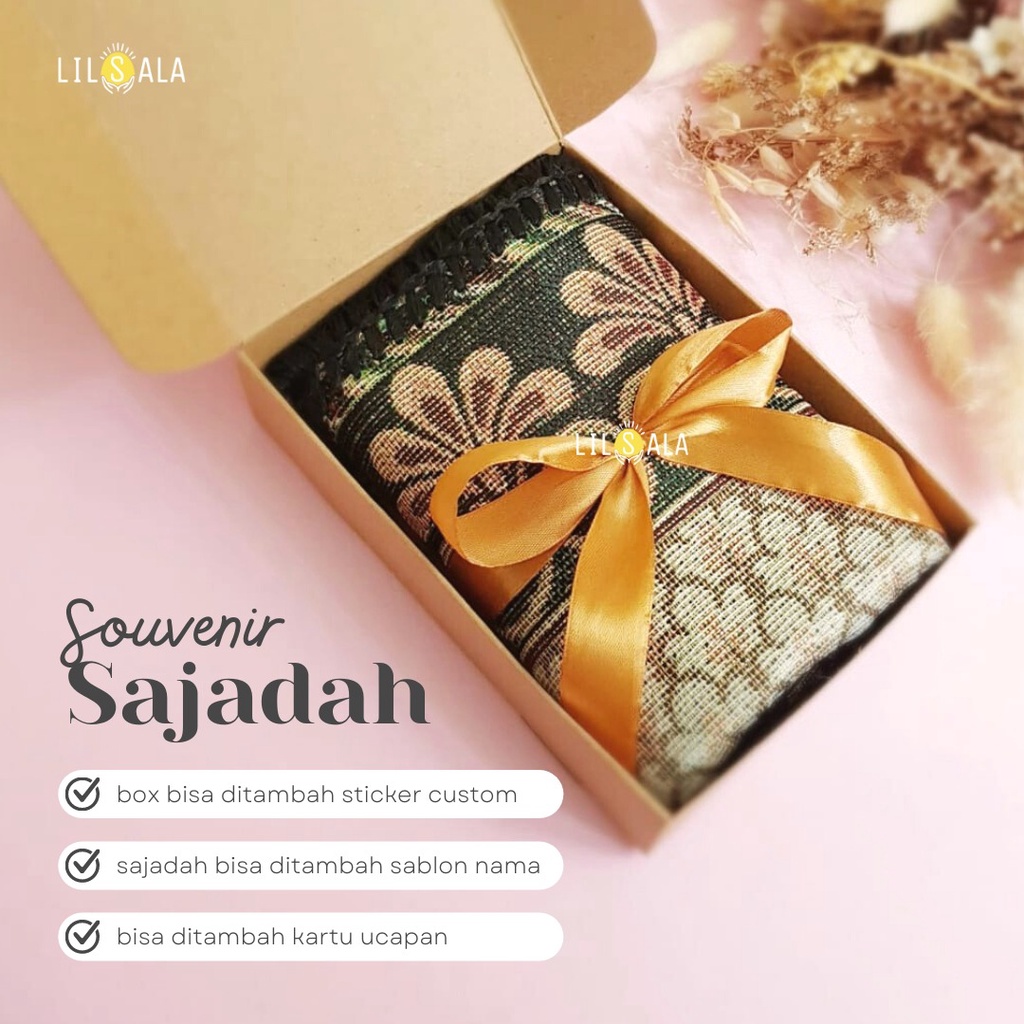 [BST/BAN] Souvenir Sajadah Travelling Turki Sudah Dikemas Box Cocok untuk Acara Akikah, Tahlilan, Lebaran, Oleh Oleh Haji, Kado Wedding, Kado Cowo, Kado Cewe