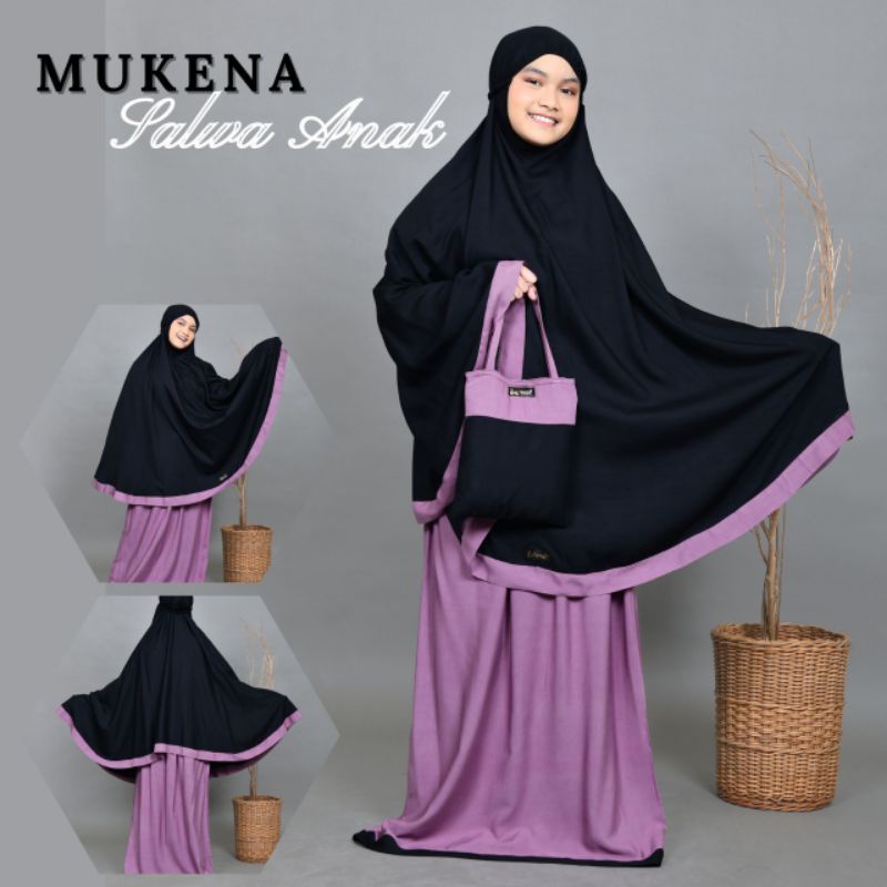 Mukena Anak Polos Salwa Murah Premium