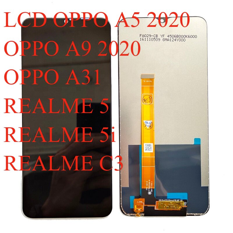 LCD OPPO A5 2020/ OPPO A31 /OPPO A9 2020 / REALME 5 / REALME 5i / REALME C3 UNIVERSAL ORIGINAL BERGA