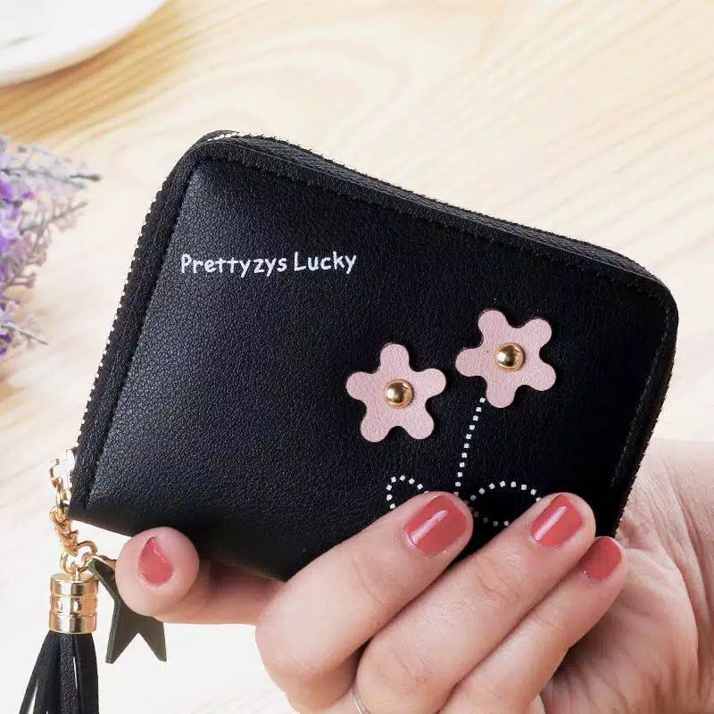 DOMPET MINI BUNGA MATAHARI LUCKY-DOMPET MURAH-DOMPET LIPAT MINI LUCKY