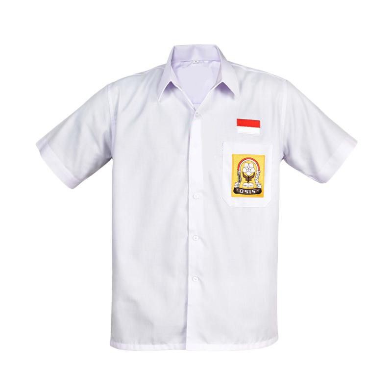 baju kemeja seragam smp lengan pendek unisex ( cewe / cowo )