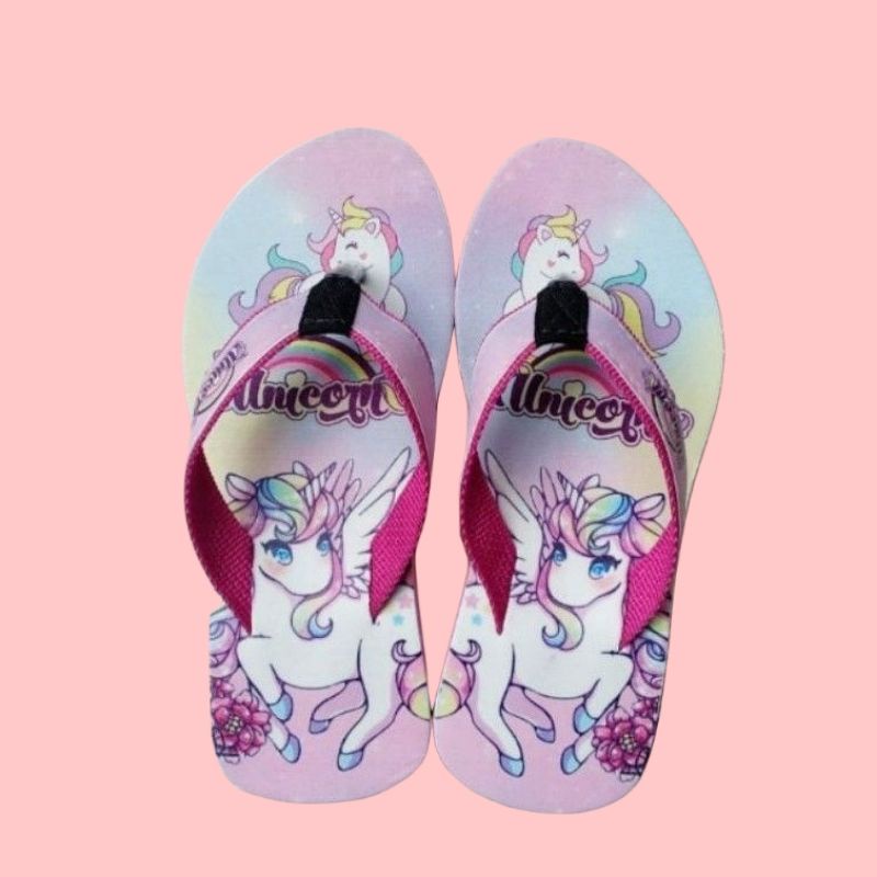 Sandak Wedges Karakter Anak | Wedges Anak New Unicorn ( WGS UNIC 02)