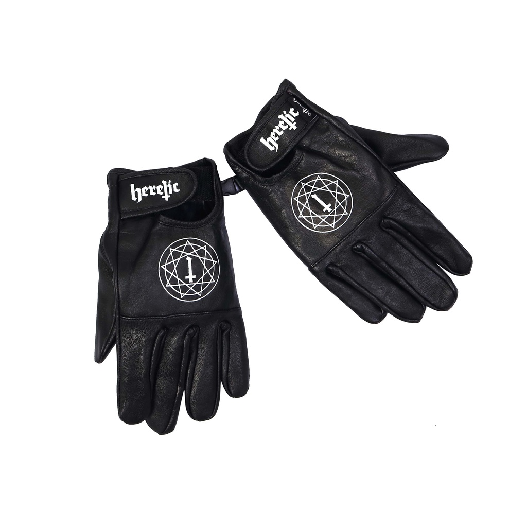 Heretic - Leather Gloves - Sarung Tangan Kulit - Baron Pentagram