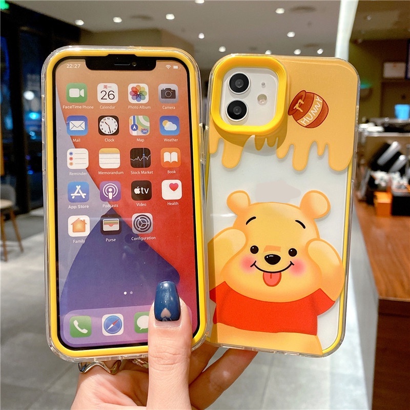 3in1 Case Motif Kartun Animasi Untuk IPhone 11 12 13 14 Pro Max Plus X XS Max XR 7 8 Plus