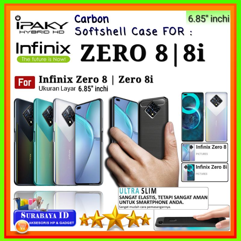 Casing Case Infinix Zero 8 | Zero 8i (6.85"inchi) | Soft Case iPaky Infinix Zeri 8/Infinix Zero 8i