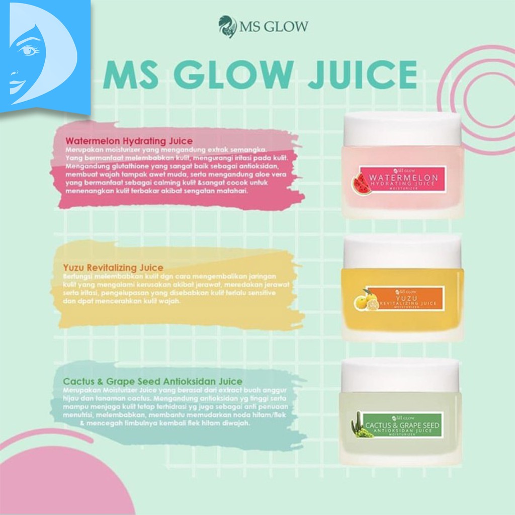 Ms Glow Moisturizer Juice Pelembab Wajah / Hydrating Juice Ms Glow Original