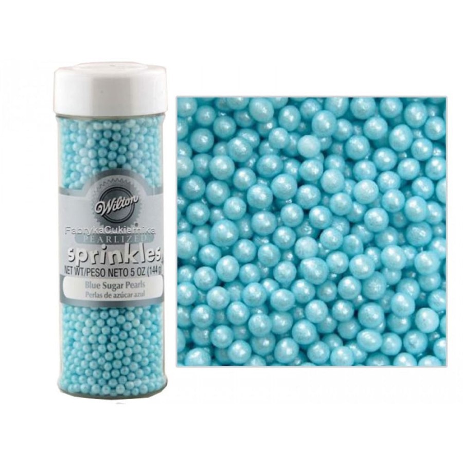

Wilton Sugar Pearls Blue / Gula² Dekorasi Kue Biru - Btl 5oz