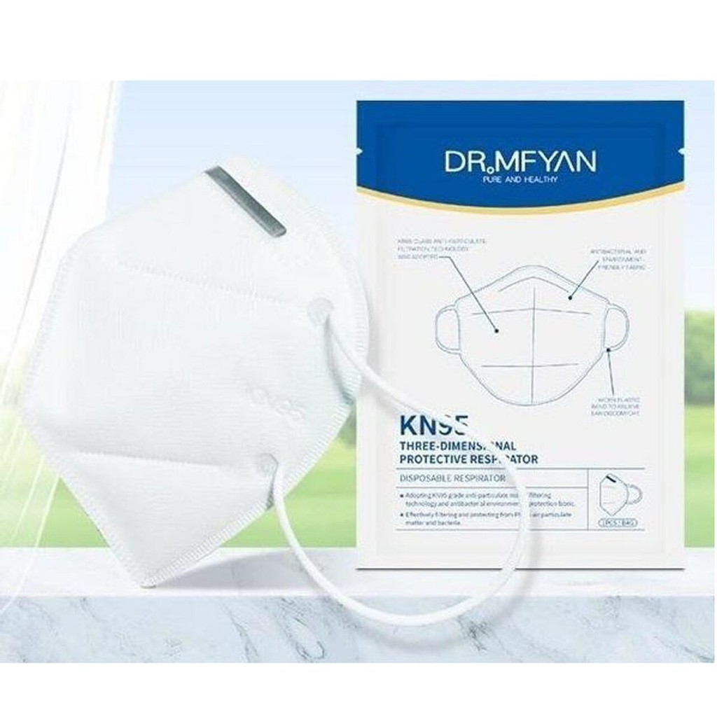 MASKER MEDIS KN95 4PLY DR. MFYAN FFP2 Protective Respirator Face Mask with USA FDA Approved | CE | N