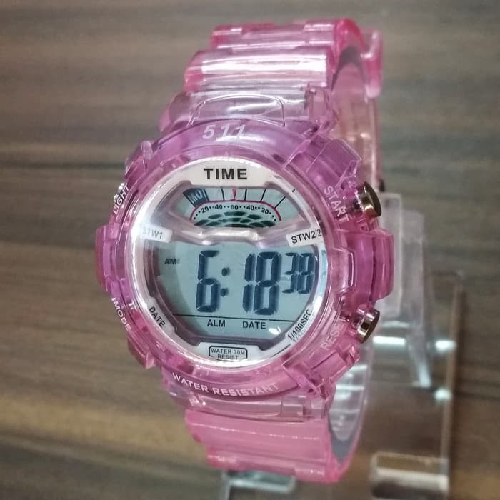 Jam Tangan Transparan 511 water resistant