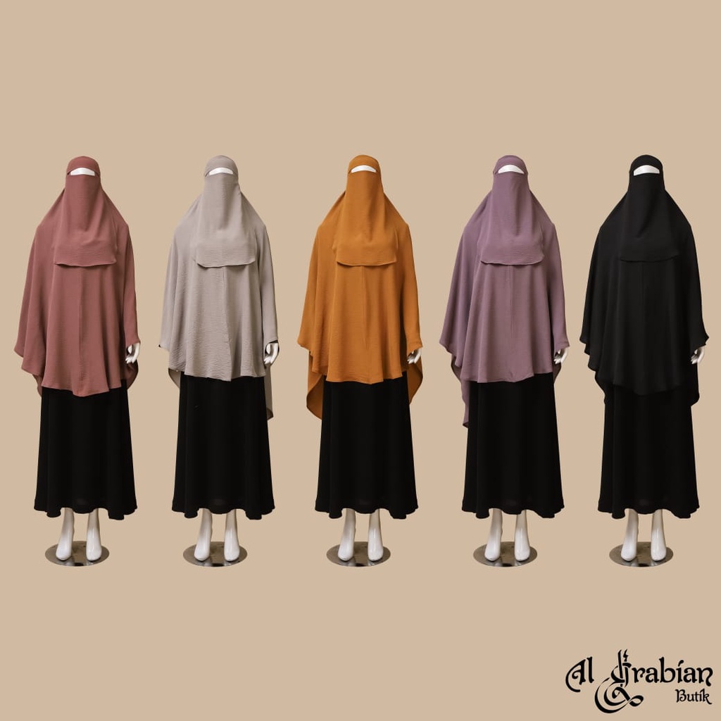 RAQIA KHIMAR OVALE SQUARE FRENCH KHIMAR FK by ALARABIAN BUTIK klambieakhwat | khimar hitam pekat | khimar syari | khimar 3 model | khimar besar | jilbab instan | jilbab syari | jilbab hitam | jilbab murah | jilbab floor lenght | jilbab termurah