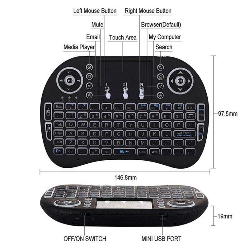 Keyboard Wireless mini Keyboard Bluetooth Android Laptop dan Smart Tv Android