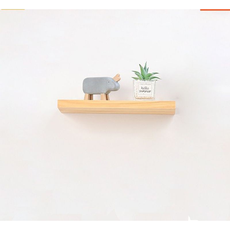 FLOATING SHELF AMBALAN KAYU TEMPAT MENYIMPAN BUKU DLL