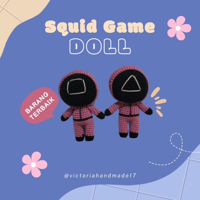 Amigurumi Squid Game (Boneka Rajut) Souvenir