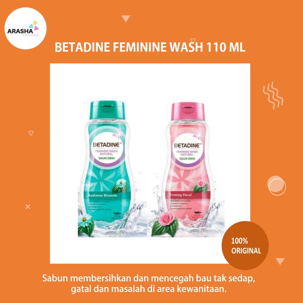 BETADINE Feminine Wash 110 ML Sabun Pembersih Kewanitaan/Pencegah Bau Tak Sedap/Gatal Selangkangan