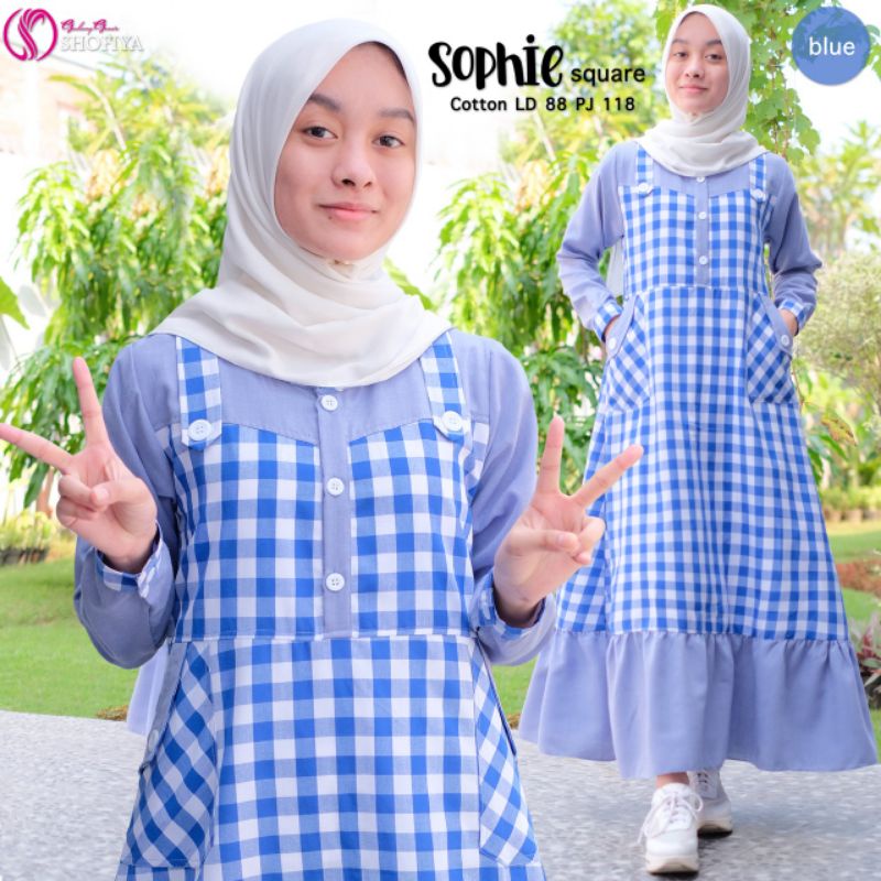 Winda Teen Baju Gamis Maxy ABG Remaja Putri Cewek Anak Bahan  Katun LD 84 cm Panjang 116 cm