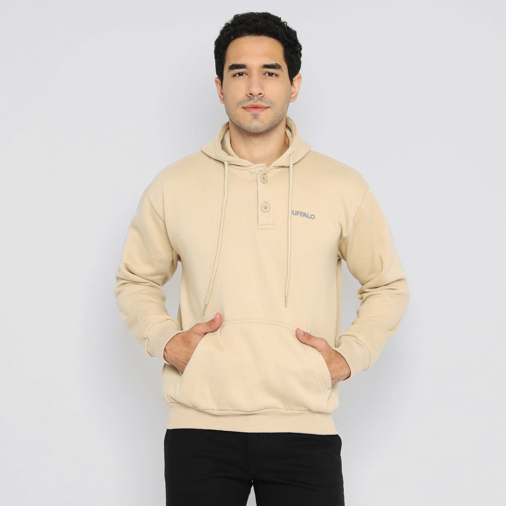 Buffalo Outerwear Hoodie Colorado Fleece Light Brown - F2000004
