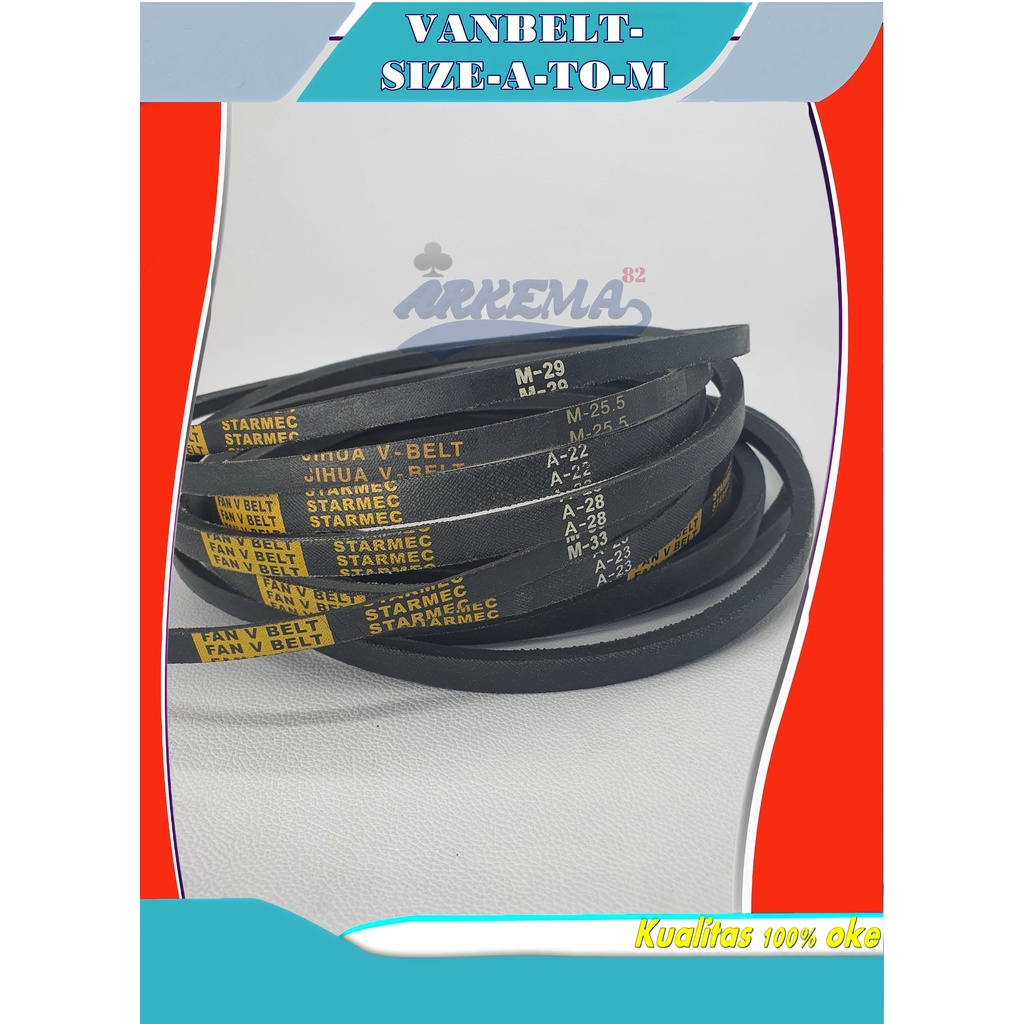 VANBELT / VBELT / FANBEL / PEMBEL / FANBEL MESIN CUCI  VANBELT MESIN CUCI MULTI size A