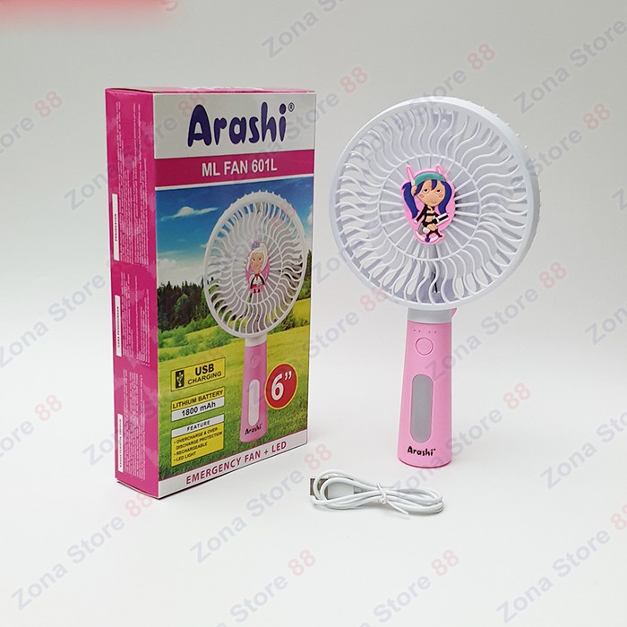 Kipas portable cas jumbo 6 inch Arashi ML fan 601L 6&quot; - emergency