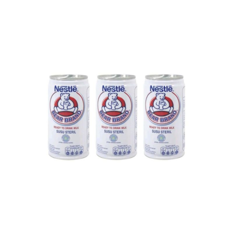

NESTLE BEAR BRAND Susu Sapi Logo Beruang Siap Minum Kaleng 189ml