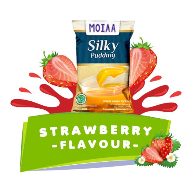 

Silky Pudding Puding Moiaa Moia Moya Strawberry 100 Gram