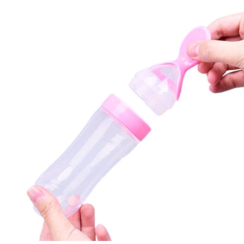 Botol Dot Silicone Sendok Makan Bayi