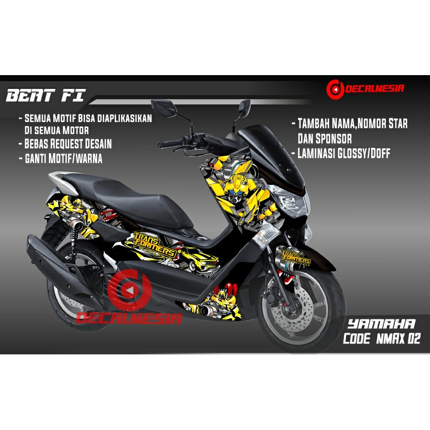Decal Sticker Motor Yamaha Nmax Modifikasi Variasi Aksesoris Full Body