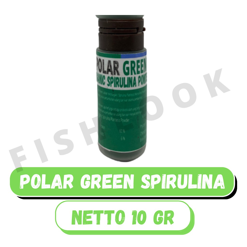 POLAR GREEN SPIRULINA POWDER PLATENSIS / PAKAN KUTIR DAPHNIA ARTEMIA