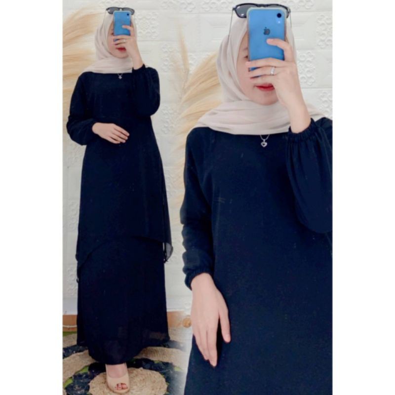 Gamis Malaysia Runcing belah samping