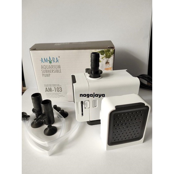 Mesin Pompa Celup Aquarium Ikan Hias Power Head Amara AM 103 9 watt pompa filter aquarium amara am 1