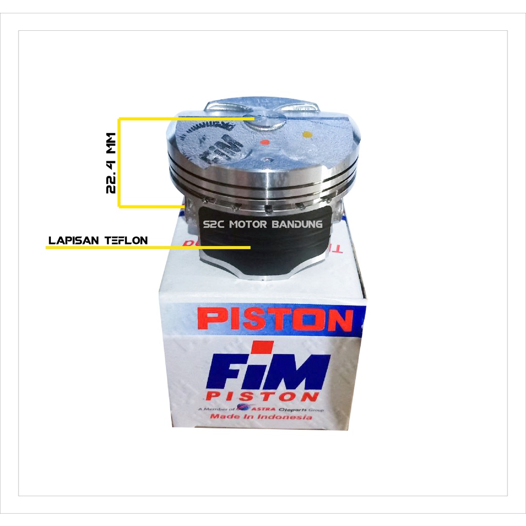 PISTON KIT CBR150 CB150 R LED SONIC 150 SUPRA X 150 GTR  FIM 55 PEN 14 HI COMPRESION-3