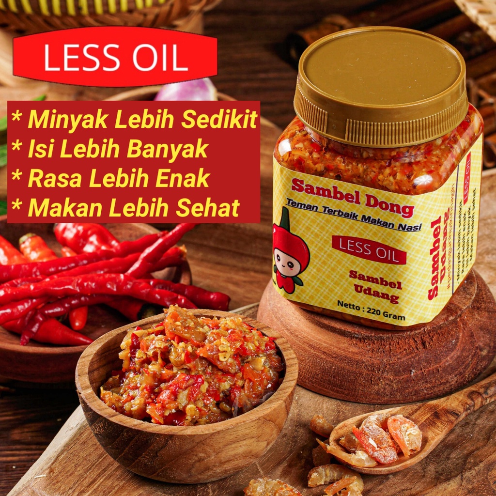 

Sambal Udang Botol 220 Gram Homemade, Less Oil, Enak Kualitas Premium, Isi Banyak Sebotol Penuh, Minyak Sedikit, Pedas Gurih Bikin Nagih, by SAMBEL DONG