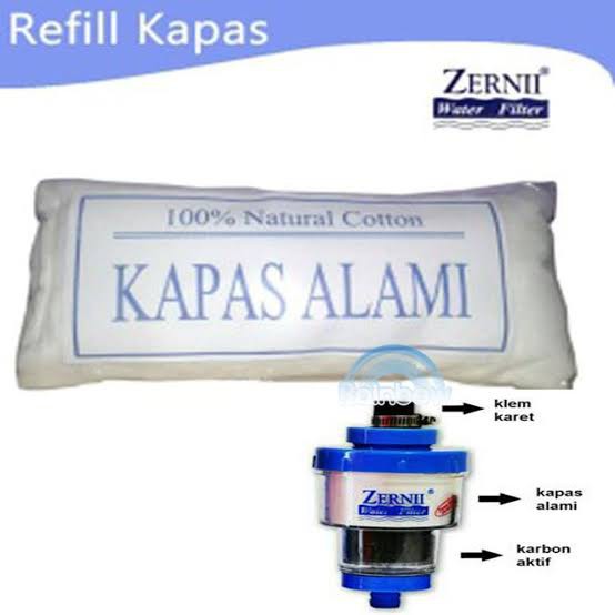 KAPAS ALAMI ISI ULANG REFILL FILTER SARINGAN AIR KERAN ZERNII SERBAGUNA