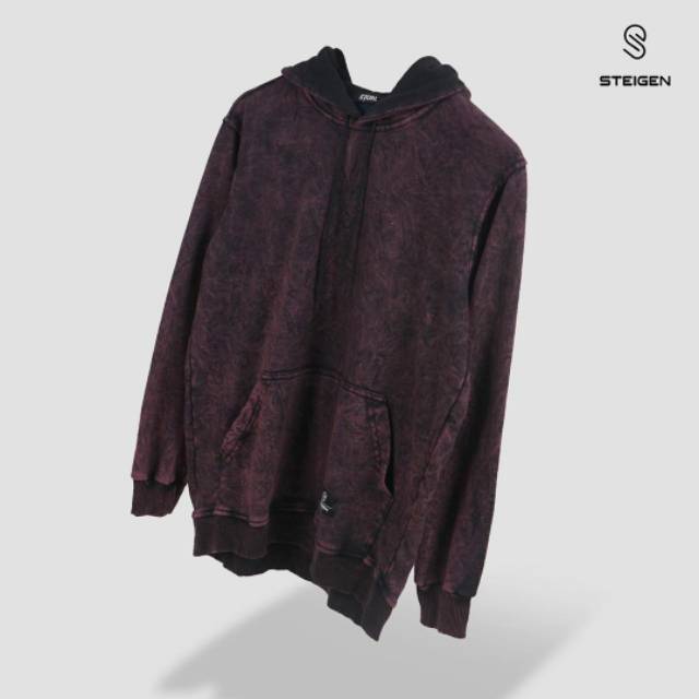 PULLOVER HOODIE STEIGEN | WASHING MAROON