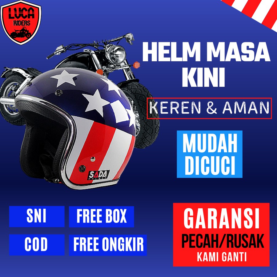 Helm Scoopy Classic Cewek Klasik Bogo Cargloss Gm Wanita Vint Half Face Nhk Racing Touring Scopy