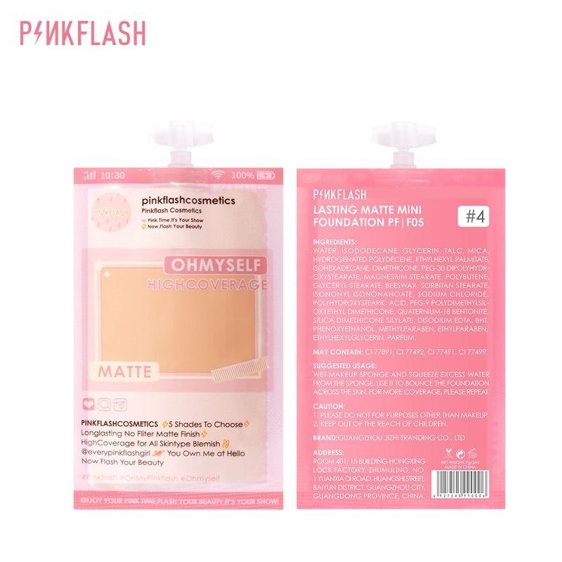 (BPOM)PINKFLASH MINI FOUNDATION LASTING MATTE