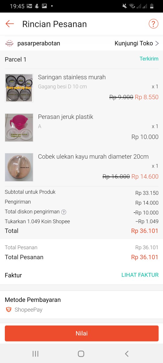 Perasan Jeruk Plastik