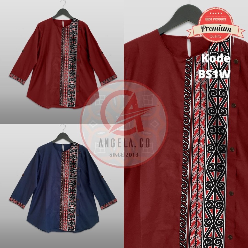 Jual Blouse Batik Batak Wanita Batik Etnik Motif Simalungun Indonesia