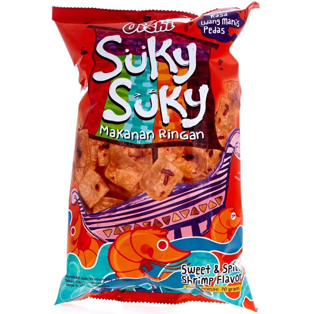 

Oishi Suky Suky Udang Manis Pedas 70gr