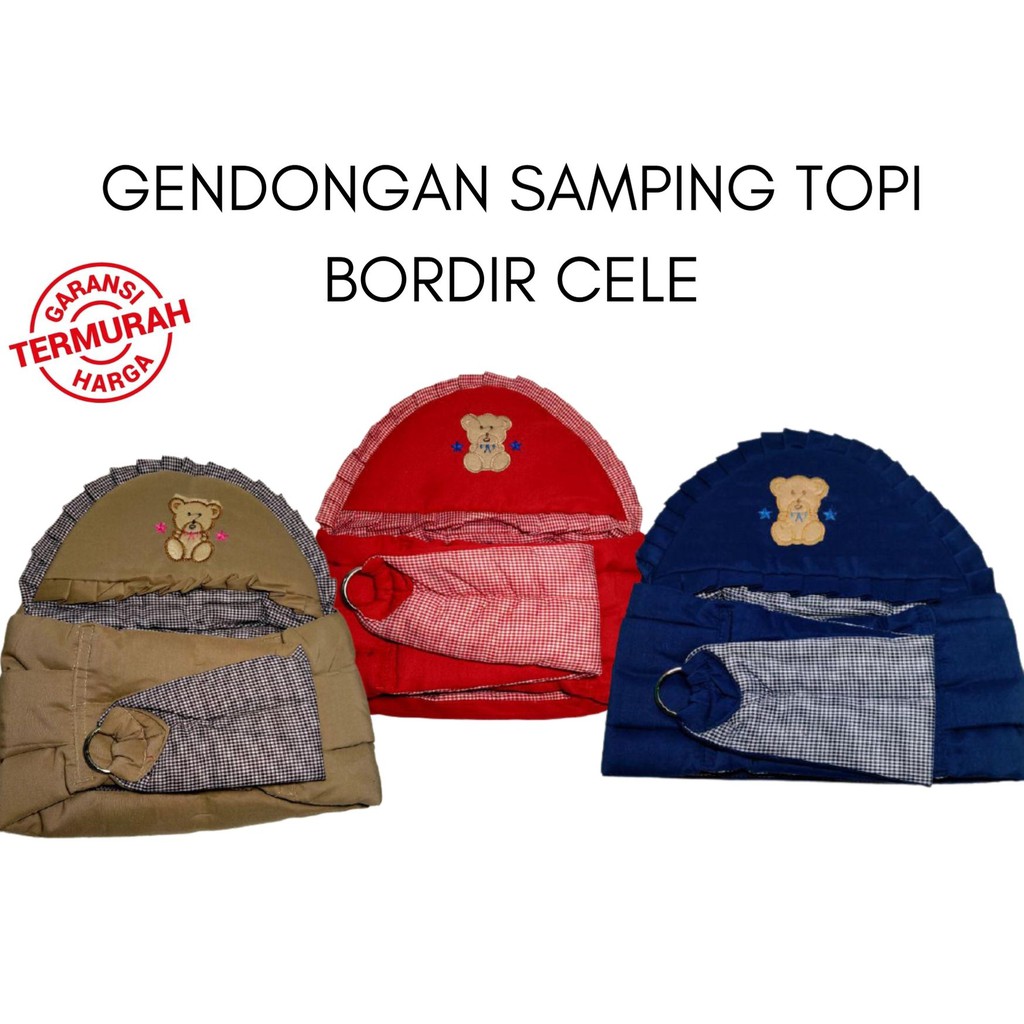 Gendongan samping topi bordir termurah dan terlaris