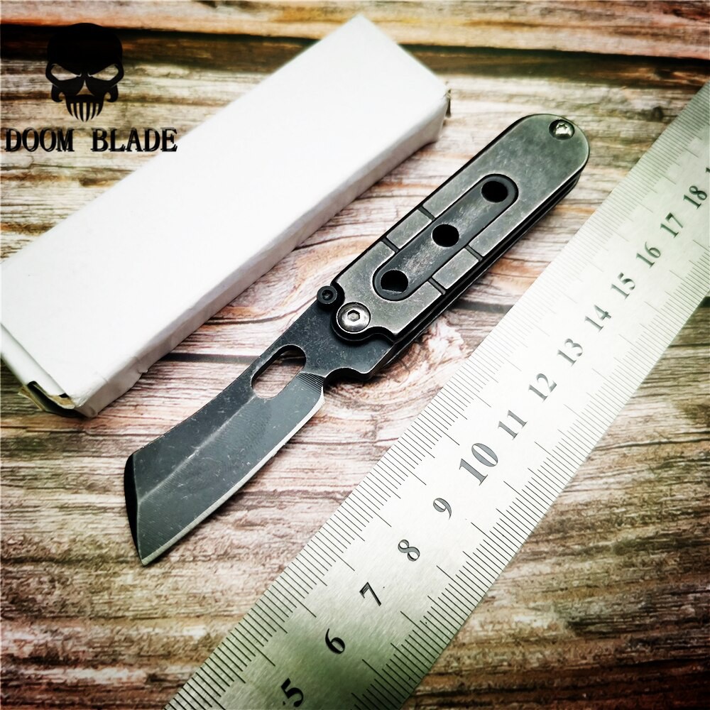 118mm 5CR15MOV  Knives Folding Knife Mini Pocket Wallet Keychain Survival Knives  EDC Tool