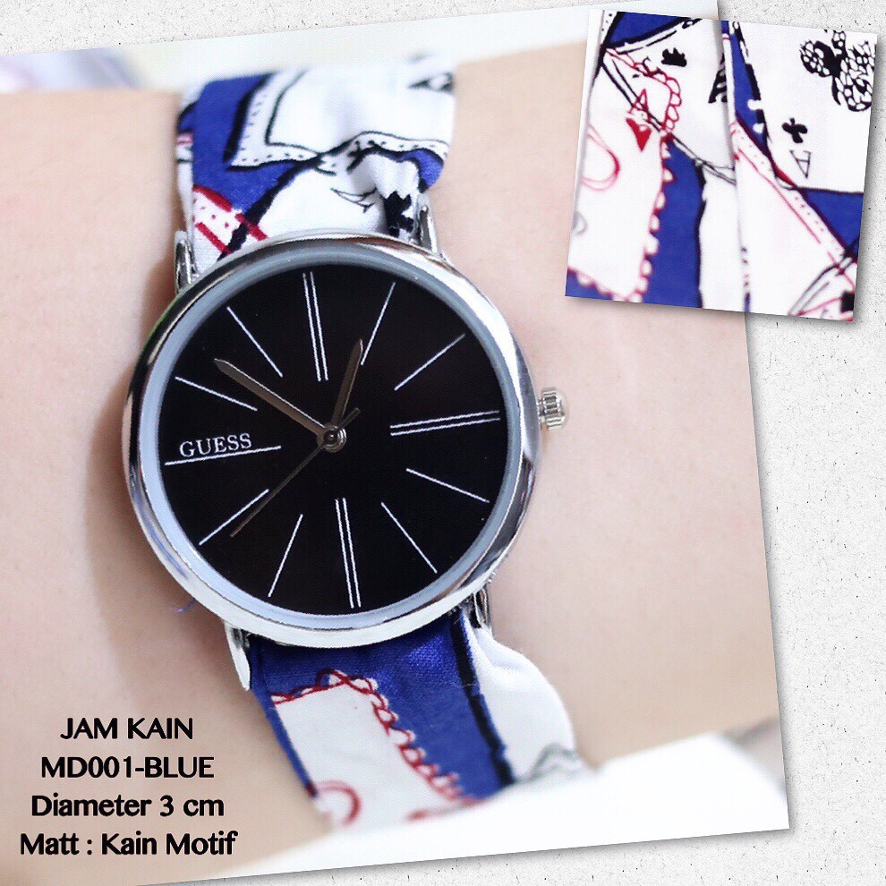 jam tangan guess wanita tali kain grosir ecer termurah MD001